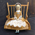 Queen Anne doll 17 1/2&quot; tall finished