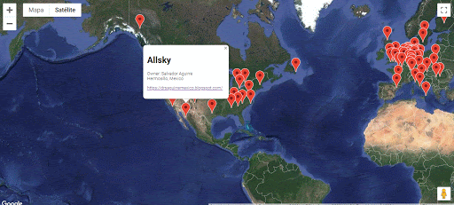 Mapa Mundial de Camaras All Sky con Raspberry pi.