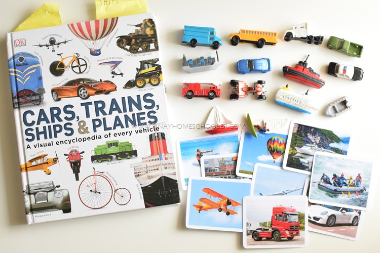 Montessori Inspired Land, Air and Water Transportation Cards