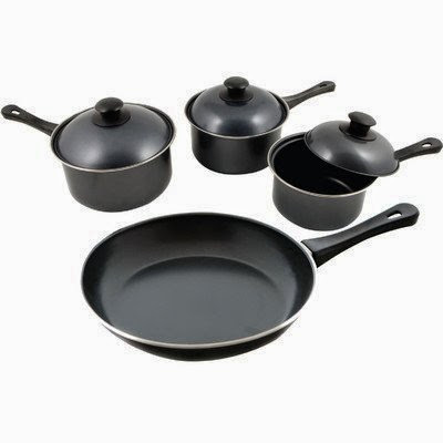  The Premium Connection KitchenWorthy Stainless Steel 7-Piece Cookware Set with Crate