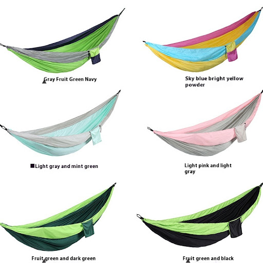 Title 5, Outdoor Double Camping Parachute Cloth Hammock ...