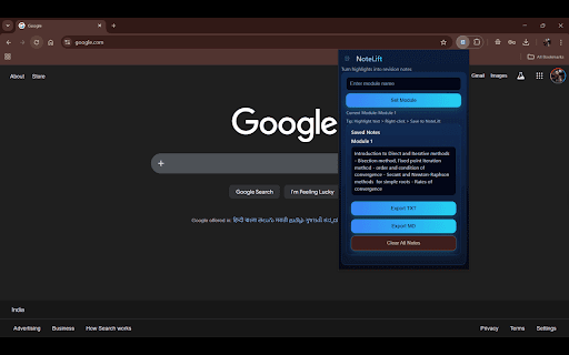 NoteLift screenshot 1
