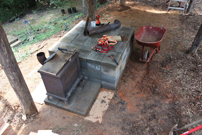 Outdoor kitchen progress/as of August 23/includes bloopers - Homesteading Questions