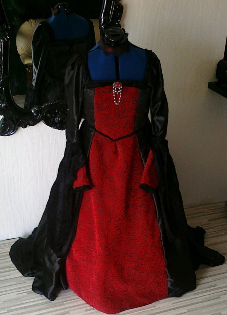 gothic vampire wedding gown by