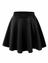 <br />MBJ Womens Basic Versatile Strechy Flared Skater Skirt