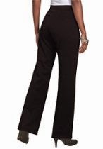 <br />Roamans Women's Plus Size Tall Ponte Bootcut Knit Pants