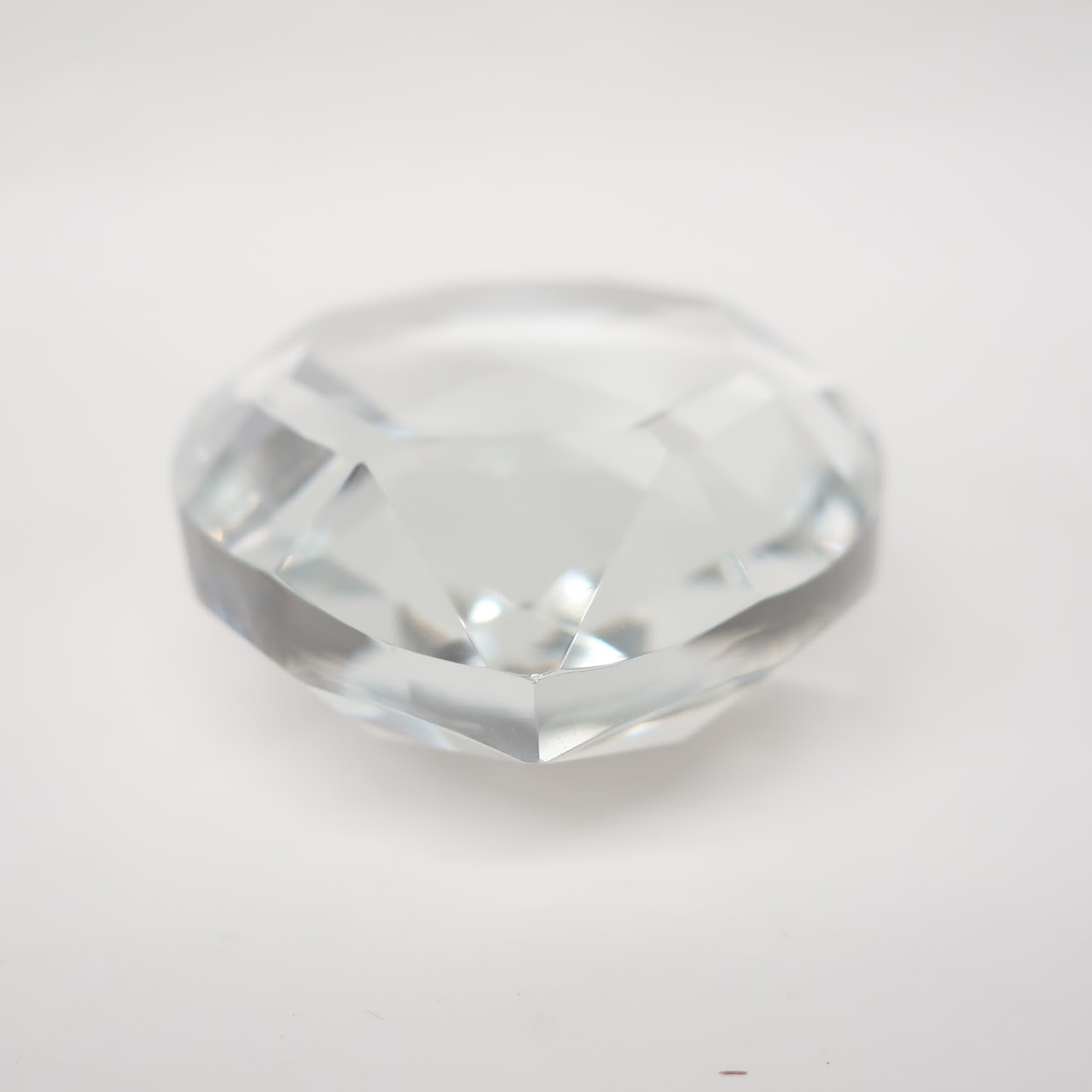 Tiffany & Co. Faceted Crystal Paperweight