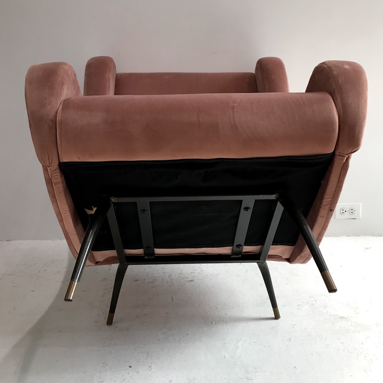Contemporary Dusty Rose Lounge Chair #2