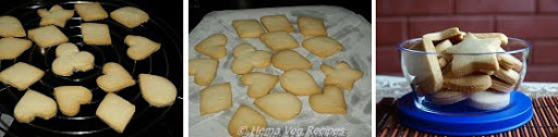 Eggless Shortbread Cookies Preparation