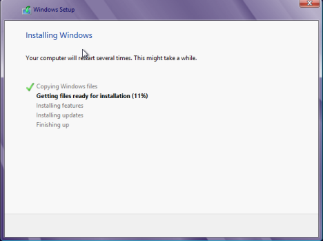 Configuration de Windows 8