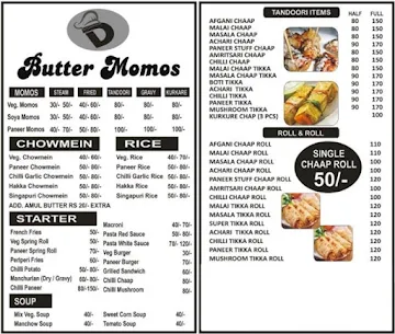 D Butter Momos menu 
