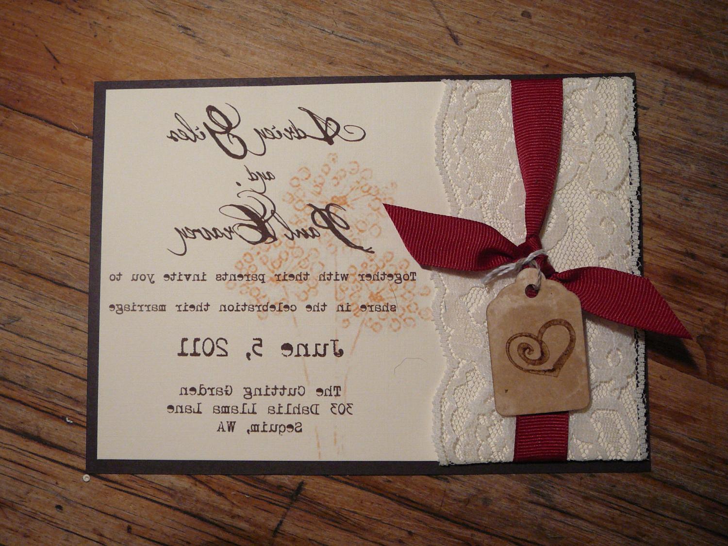 Lace Wedding Invitation