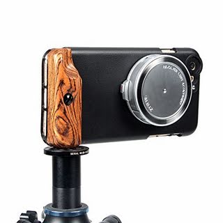 Ztylus iPhone 6 Plus / 6s Plus Lite Series Camera Kit w/ Case (Black Color) and 4-in-1 Lens + Rosewood Hand Grip