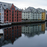 Alesund tijdens de avond.