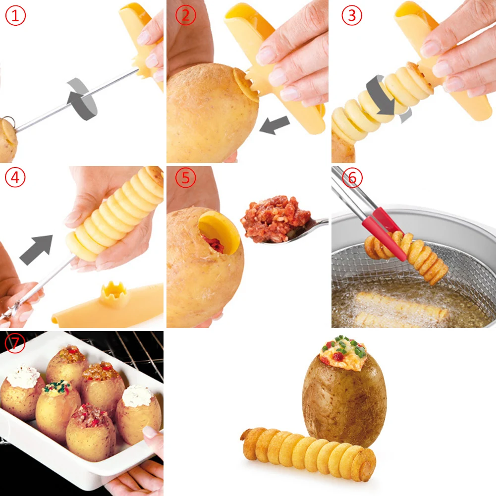Title 6, Taglia Patate a Spirale Manuale Tornado Twister...