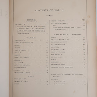 The Works of Shakespeare - Imperial Edition - Antique Two Volume Book Set