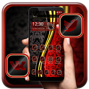 Black Red Pattern Theme 1.1.2 Icon