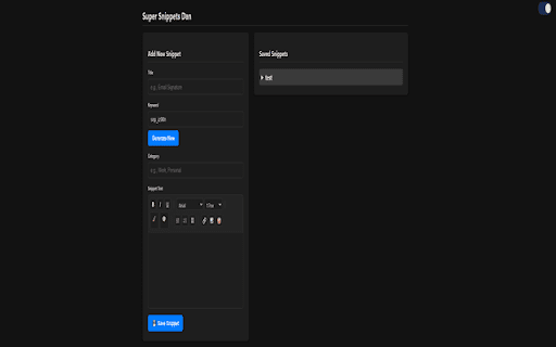 Super Snippets Dan screenshot 4