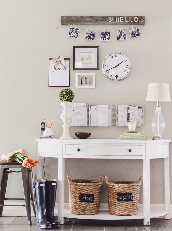 How to Letter a Rustic Sign Plus Big Box Store Console Table Updated with Chalk Paint 