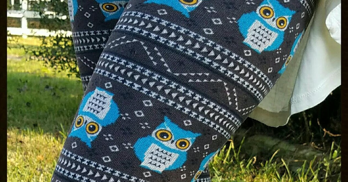 Tigress' Wonderful Wardrobes : Owl Fleece Lined Leggings