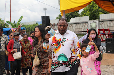 Dandim 1702/JWY Menghadiri Ibadah Syukuran Pesta HUT Pelindung Paroki Kristus Jaya