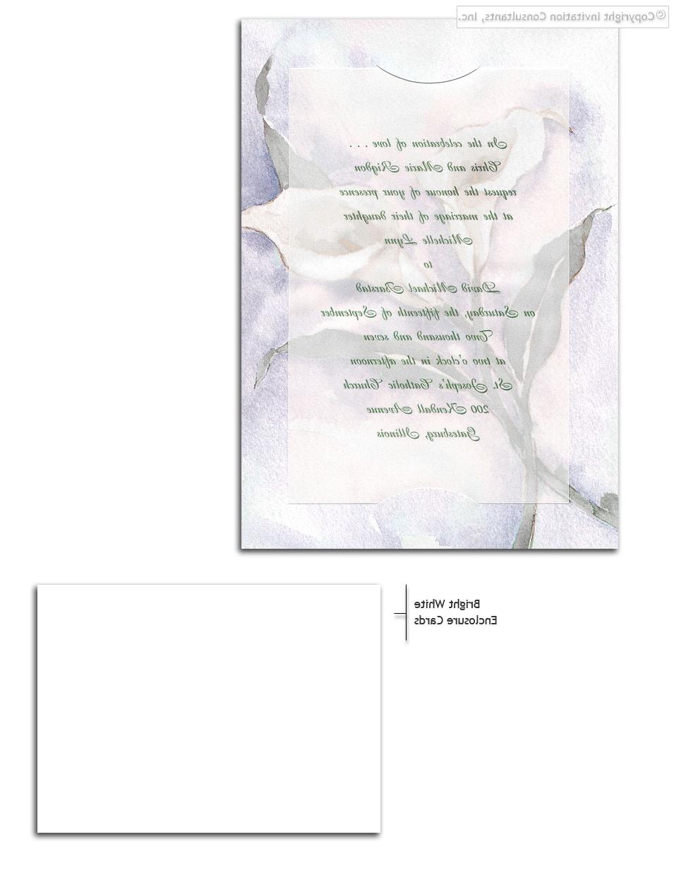 Calla Lily Creation - Wedding Invitations by Invitation Consultants.