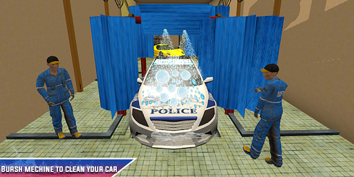 Police Car Parking - Smart Gas Guzzler Wash