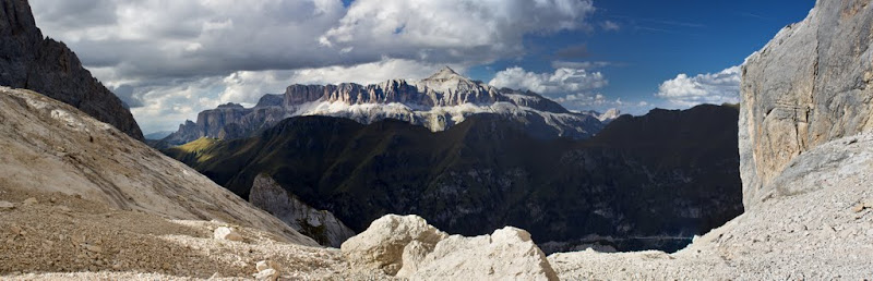 Доломиты. Восхождение на Мармоладу, Punta Penia (3,343 m), спуск по феррате