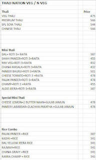 Thali Nation menu 1