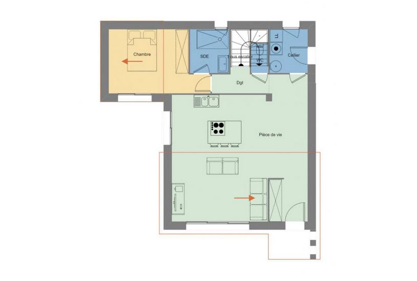  Vente Terrain + Maison - Terrain : 880m² - Maison : 110m² à Concarneau (29900) 