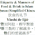 Etiquette Manners of Food & Drink Quran Chinese | 饮食的礼节