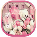 Cover Image of Download Girly Pink Tulip Keyboard Theme 1.0 APK