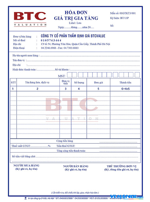 Công ty in hóa đơn giá rẻ