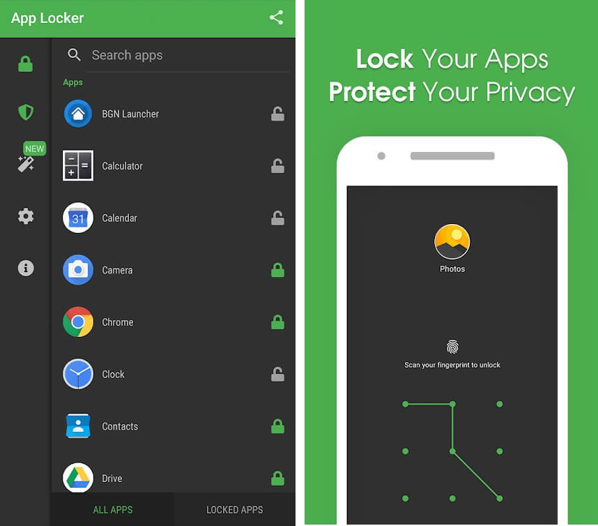 Applocker, bởi BGN Mobile |  Khoá ứng dụng tốt nhất cho Android (2020)