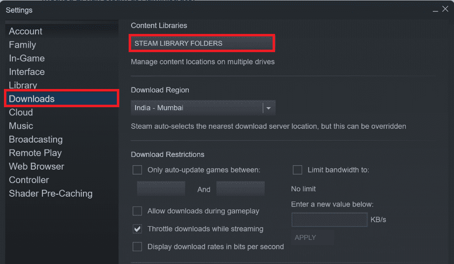 DOSSIERS DE LA BIBLIOTHÈQUE STEAM.  Correction de l'erreur de fichiers téléchargés manquants sur Steam