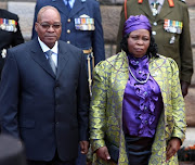 Jacob Zuma and his wife Sizakele Khumalo (MaKhumalo).