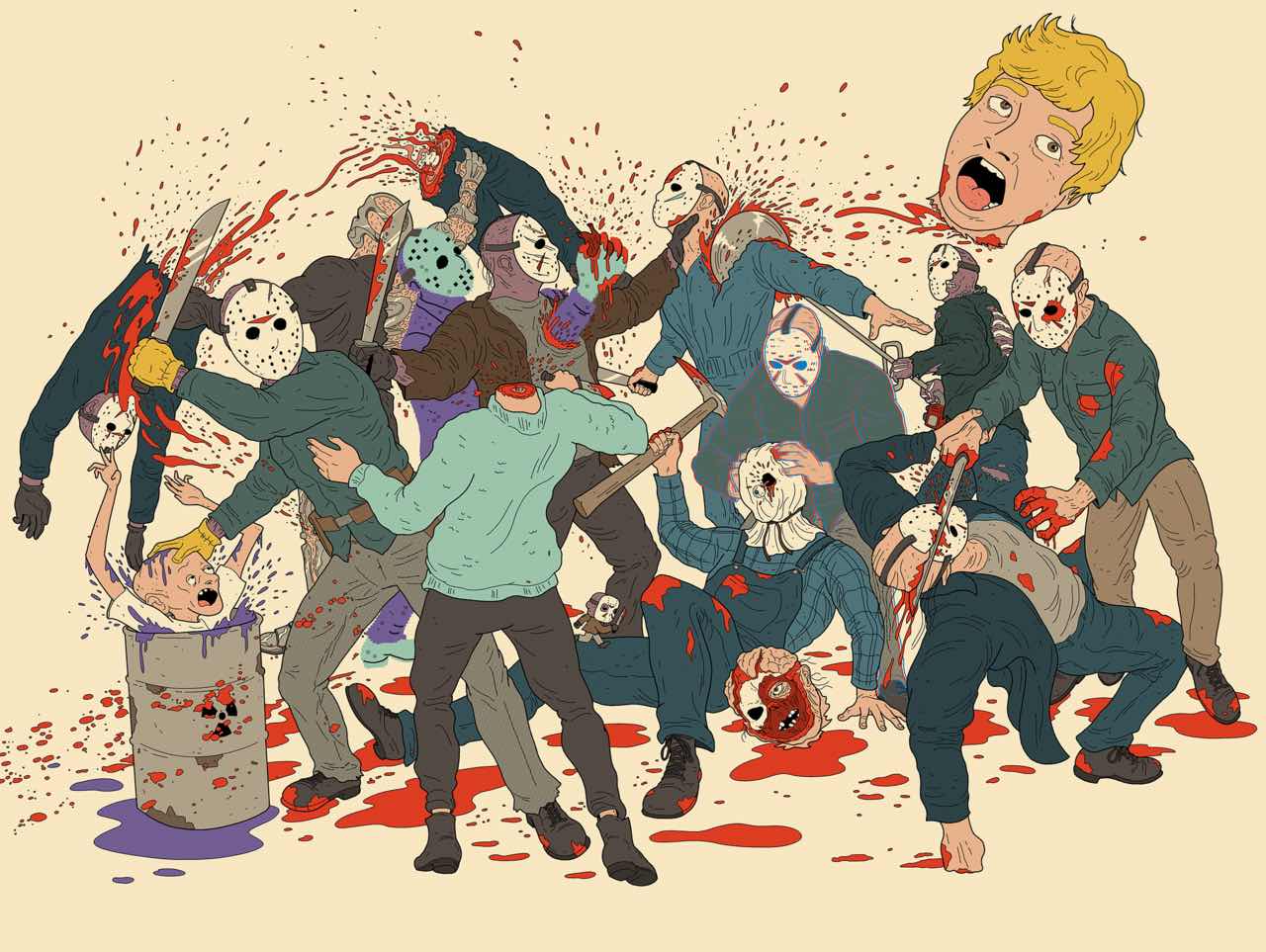 Artist JJ Harrison Has Voorhees Self Destruct