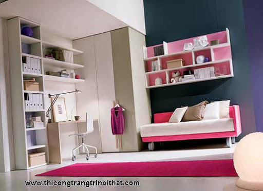 Phòng ngủ mơ ước cho những cô nàng độc thân - Trang trí nội thất-3
