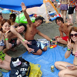 drinking on the beach with Heather and Jager9 - enoshima beach in japan in Fujisawa, Japan 