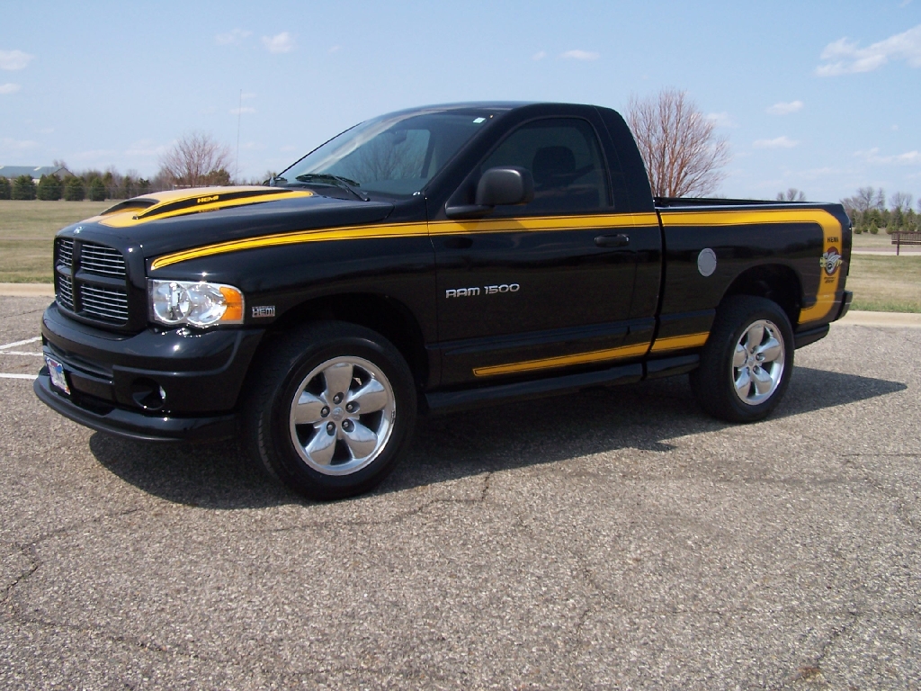 BLACK DODGE RAM RUMBLE BEE