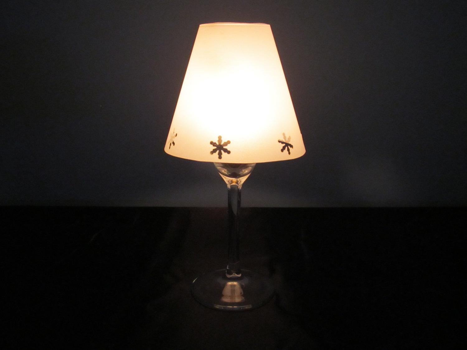 Vellum Wine Glass Luminary