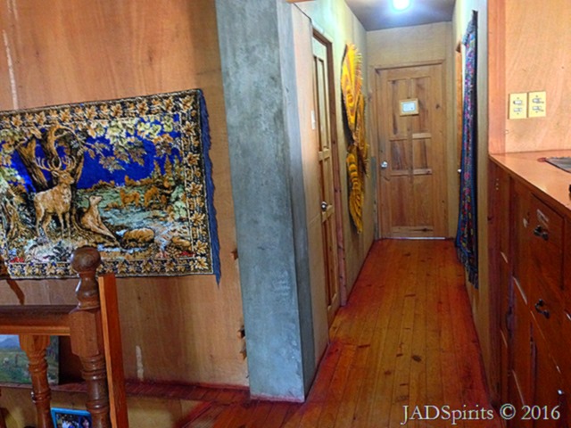 The hallway leading the other guest rooms