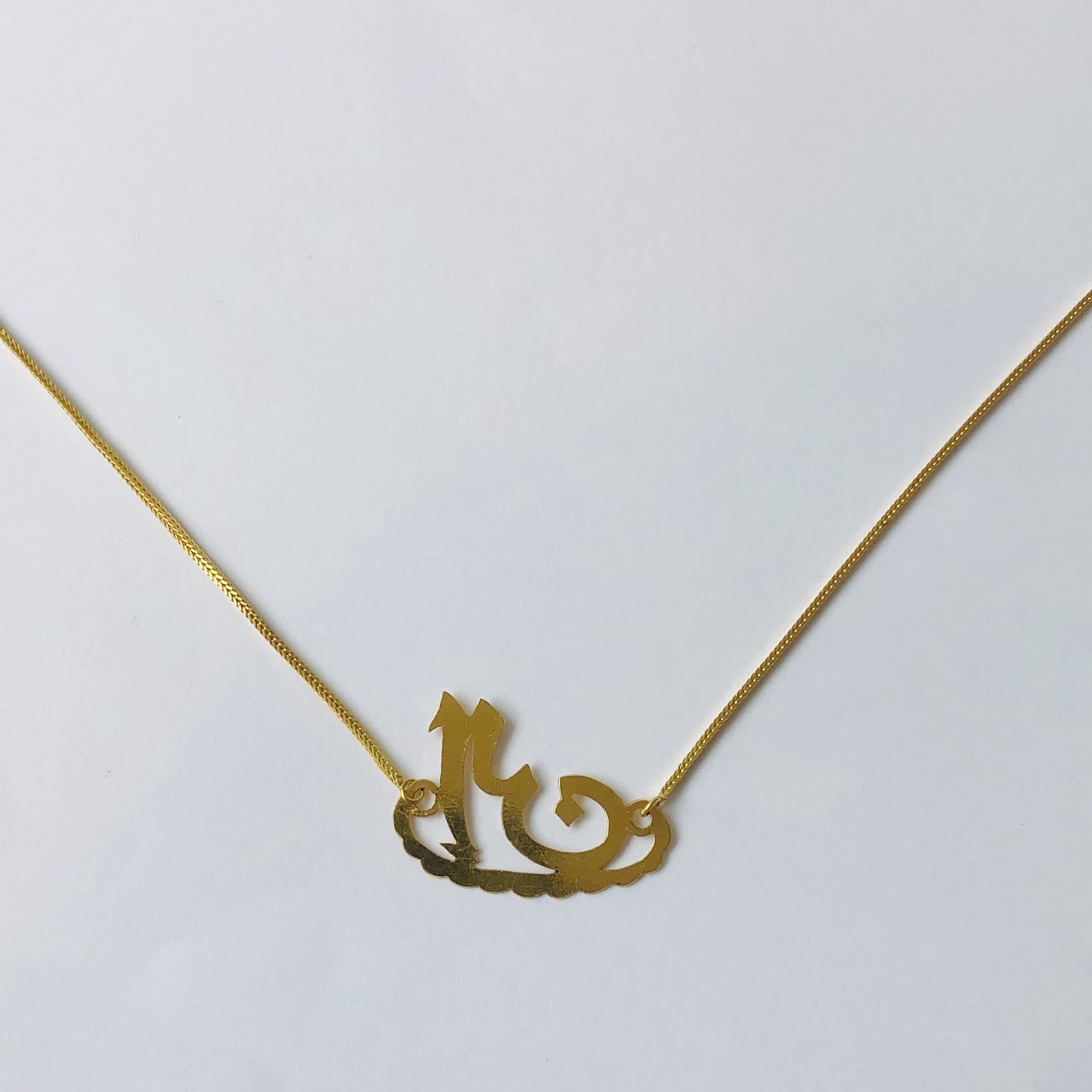 18K Gold Arabian Necklace