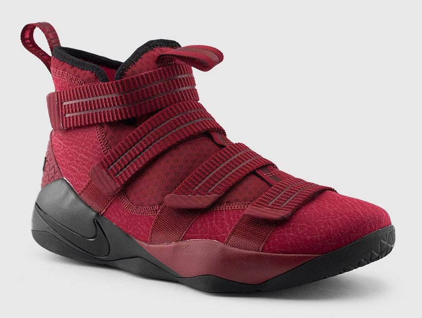 burgundy lebron soldier 11