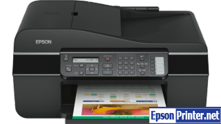 How to reset flashing lights for Epson TX300F printer