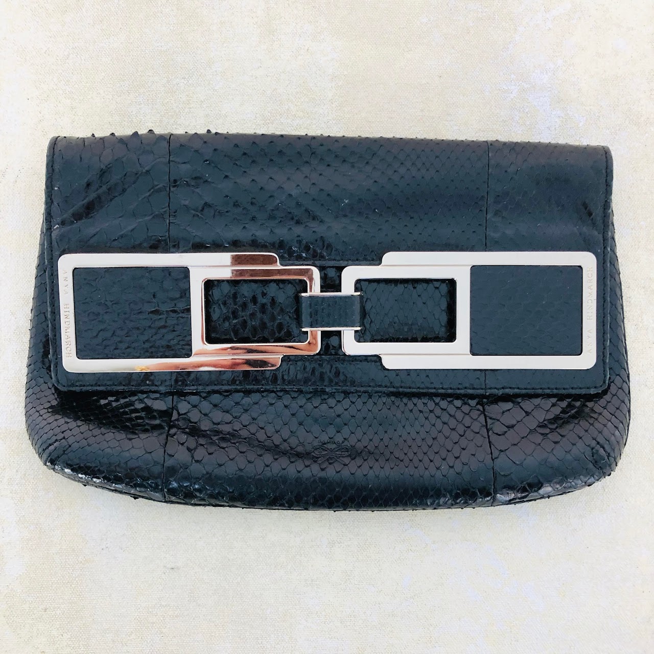 Anya Hindmarch Python Clutch