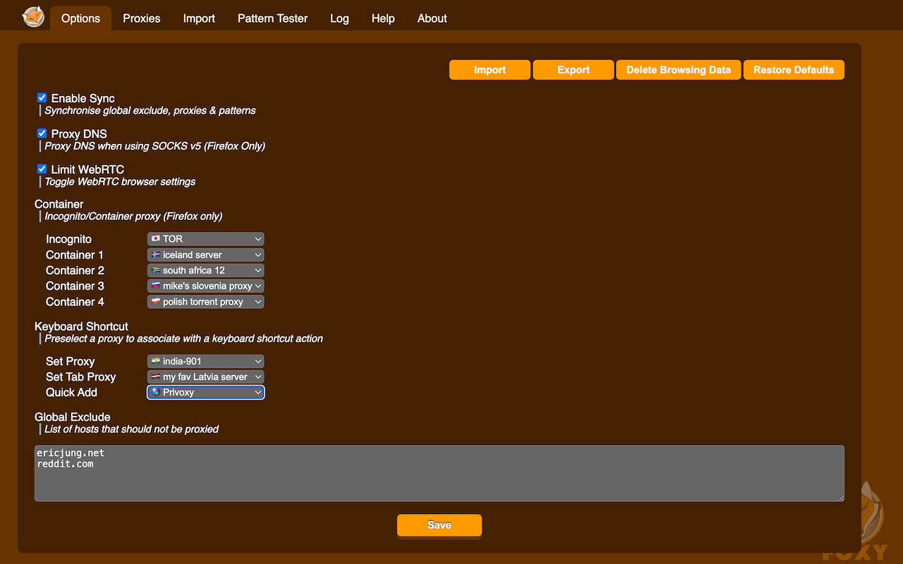 FoxyProxy Basic Chrome Extension Image 3