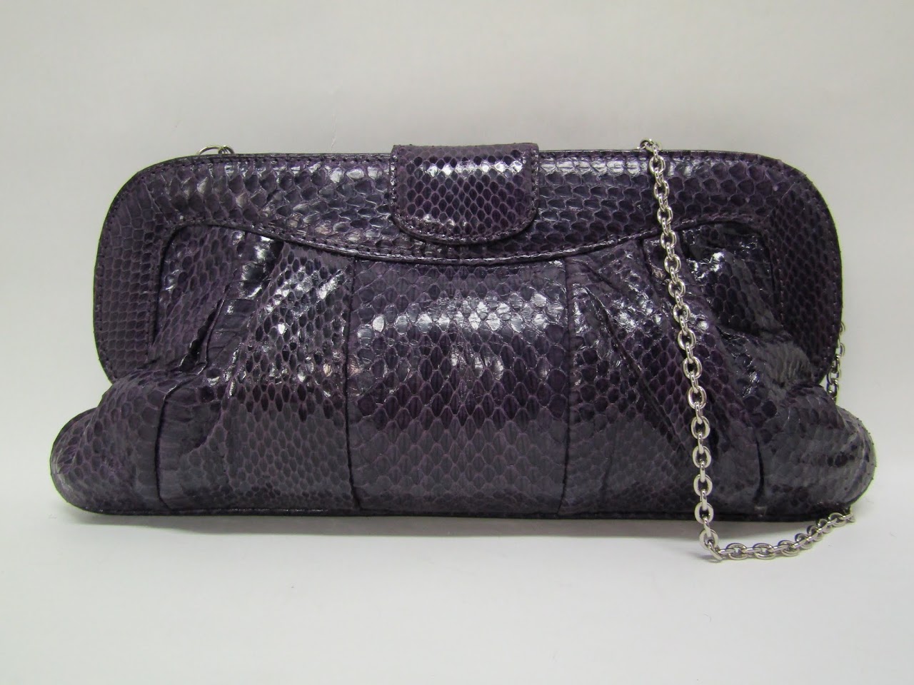 Saks Fifth Ave Python Clutch