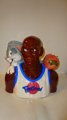  Michael Jordan and Bugs Bunny Space Jam Ceramic Cookie Jar By Warner Bros