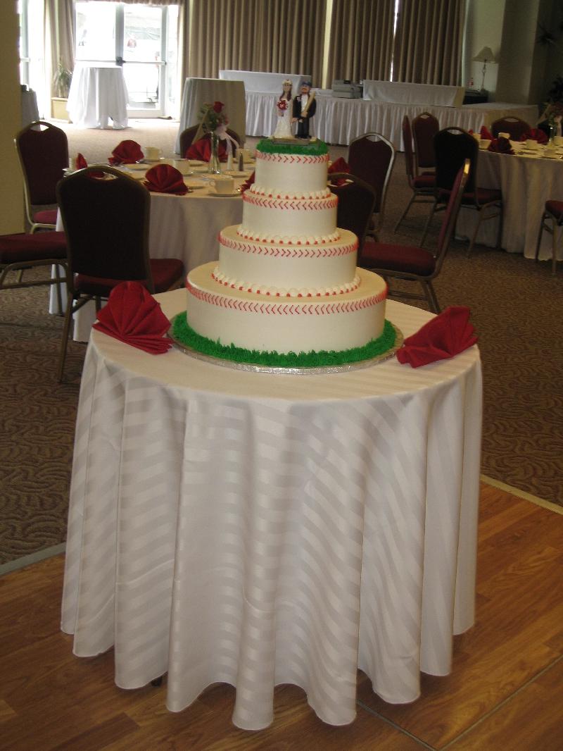 baseball wedding centerpiece